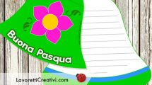 biglietto Pasqua campana