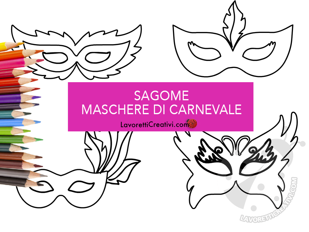 Maschere di carnevale per maschi e femmine da scaricare