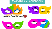 maschere carnevale colorate