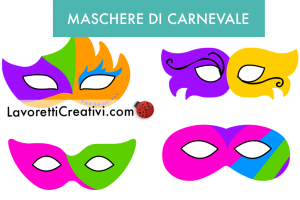 maschere carnevale colorate