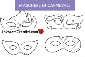 maschere carnevale sagome