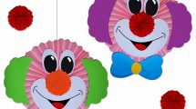 Tutorial Pagliacci a fisarmonica per addobbi Carnevale