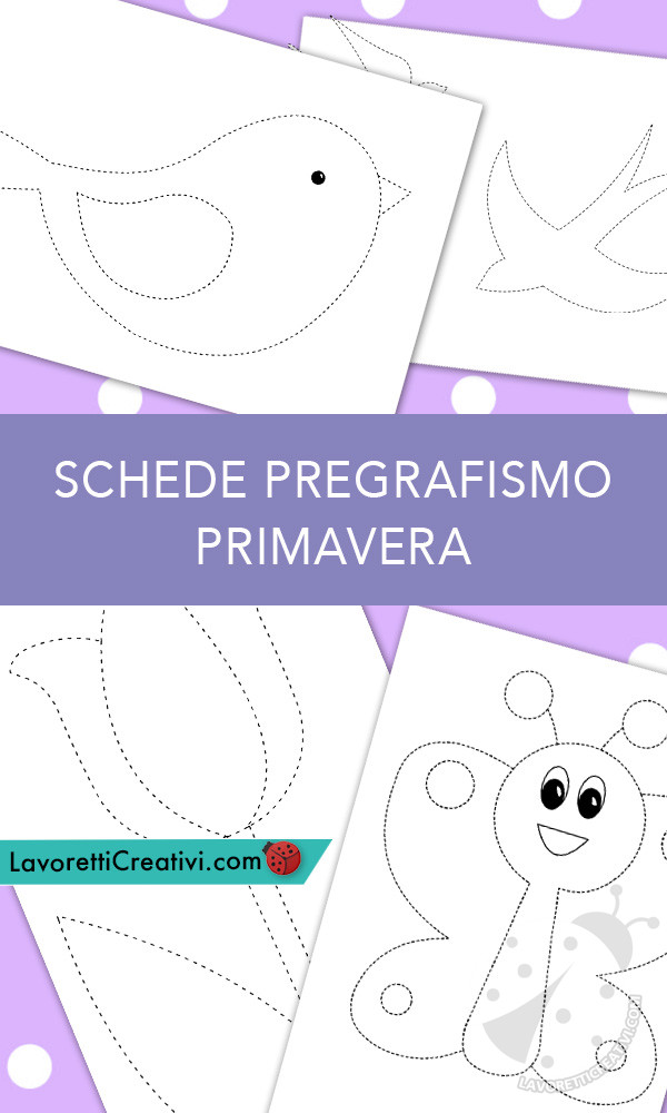 Disegni Di Natale Tratteggiati.4 Schede Di Pregrafismo Sulla Primavera Lavoretti Creativi