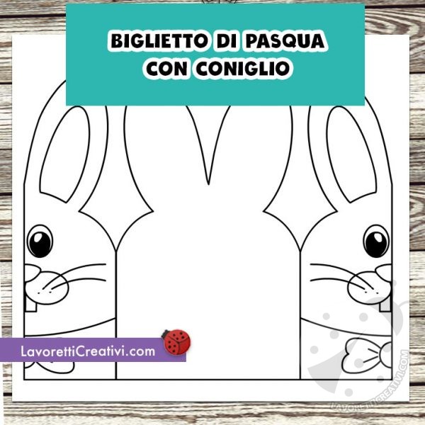 biglietto pasqua coniglio 20