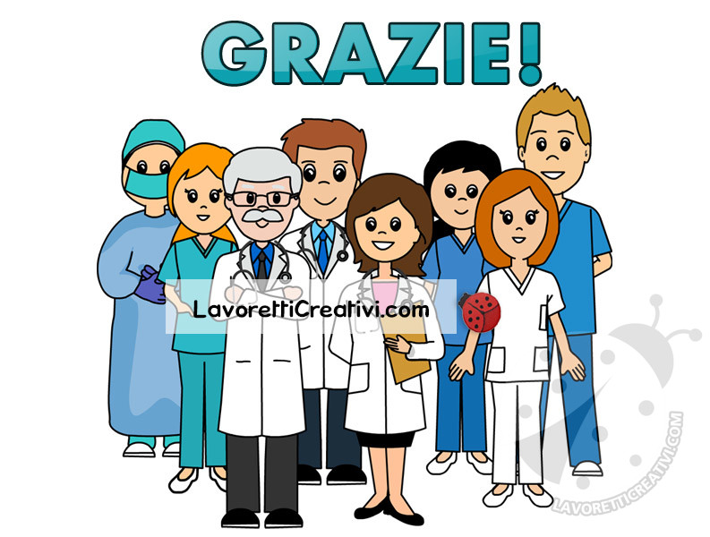 Frasi Di Ringraziamento Per Dottori Scritta Grazie a medici e infermieri - Lavoretti Creativi