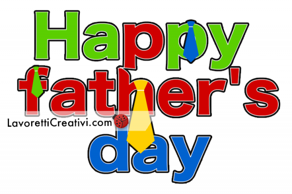 scritta Happy Father's Day
