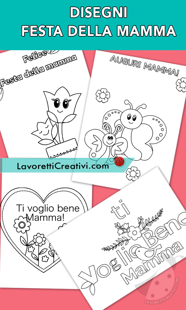 Disegni Per La Festa Della Mamma Da Colorare Lavoretti Creativi