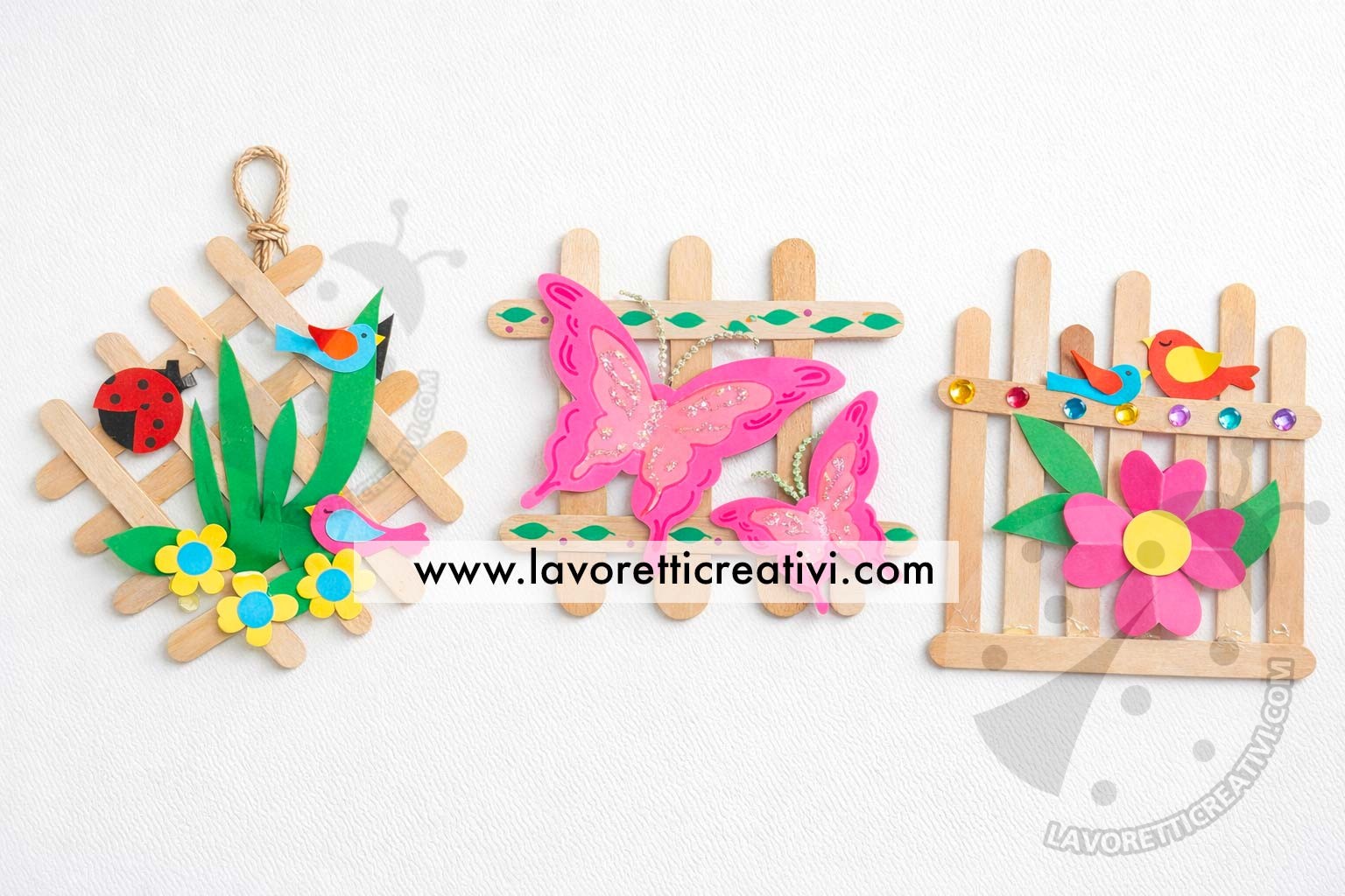 lavoretti con bastoncini del gelato facili