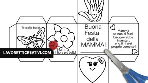 cubo lavoretto festa mamma
