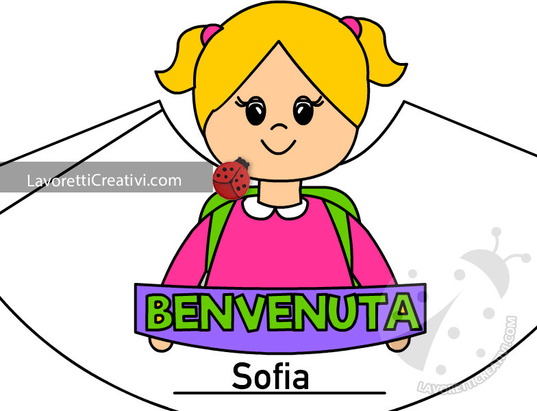 Segnaposto con bambina in 3D

