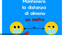 cartello distanza 1 metro