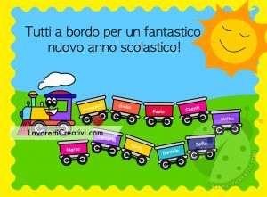 Cartello con treno
