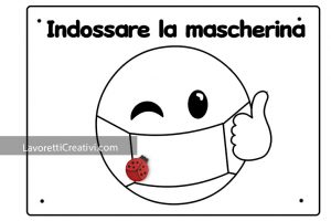 indossare mascherina emoji