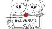 cartello benvenuti infanzia