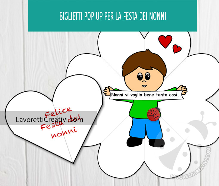 Biglietti popup festa nonni