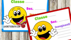 cartelli fuori porta emoticon