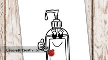 cartello gel disinfettante