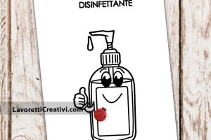 cartello gel disinfettante