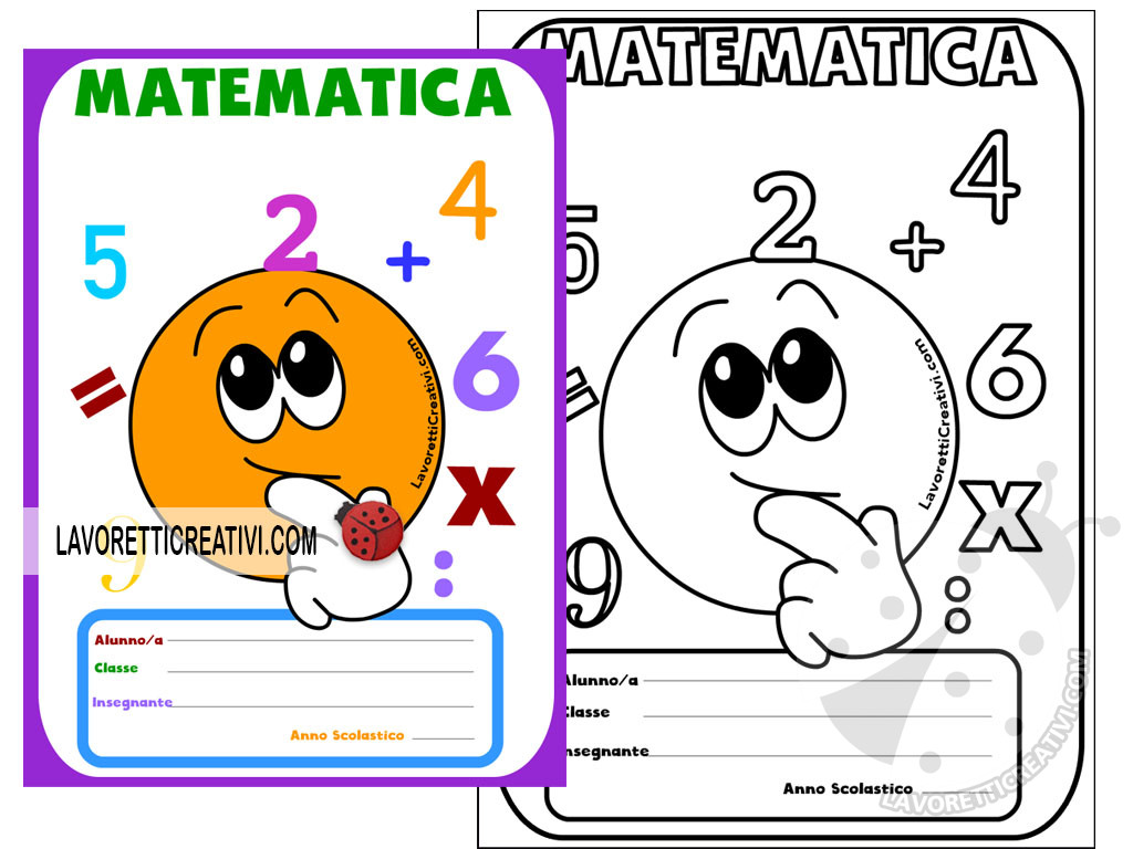 Copertine Di Matematica Con Emoticon Lavoretti Creativi