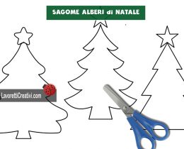 alberi natale sagome
