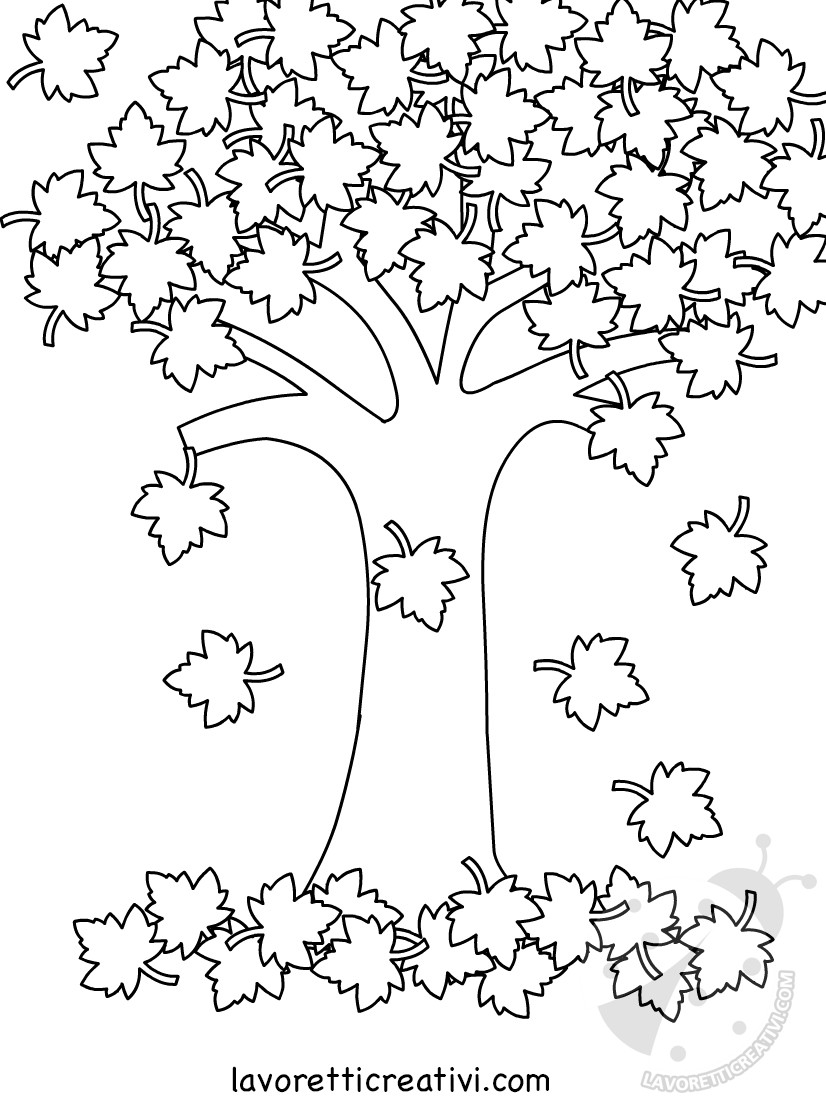 albero foglie secche autunno