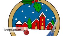 pallina natale paesaggio