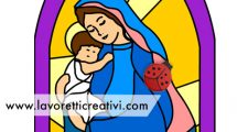 madonna bambino vetrata
