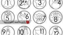 numeri avvento disegni