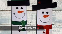 pupazzi neve legno
