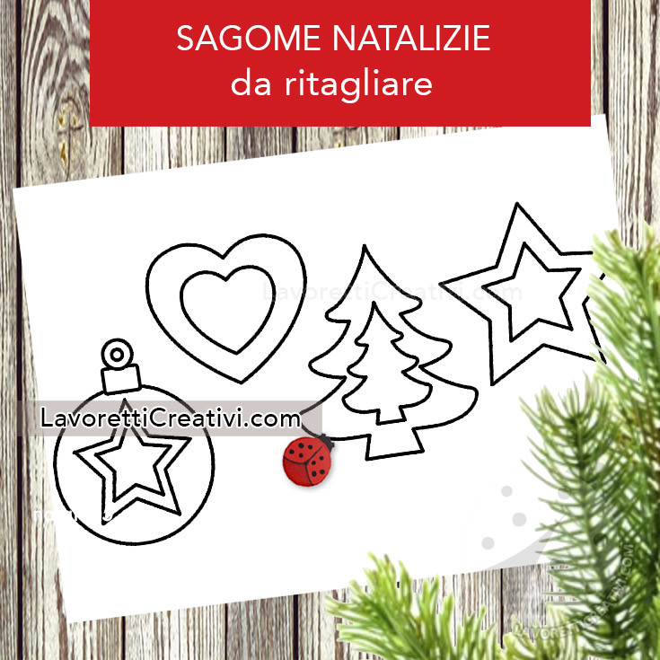 Sagome per decorazioni di natale