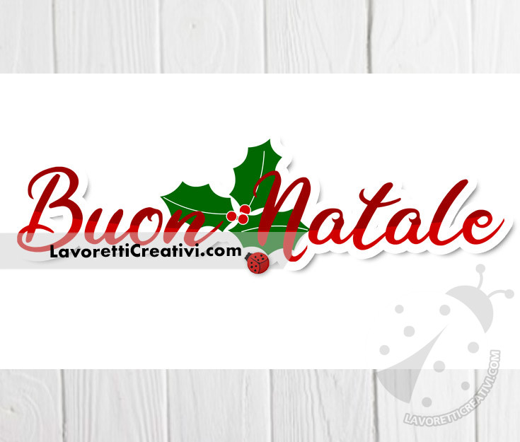 buon natale scritta