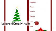 menu natale stampabile