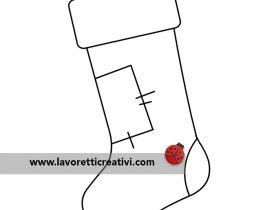 calza befana disegno