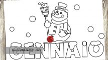 gennaio pupazzo neve