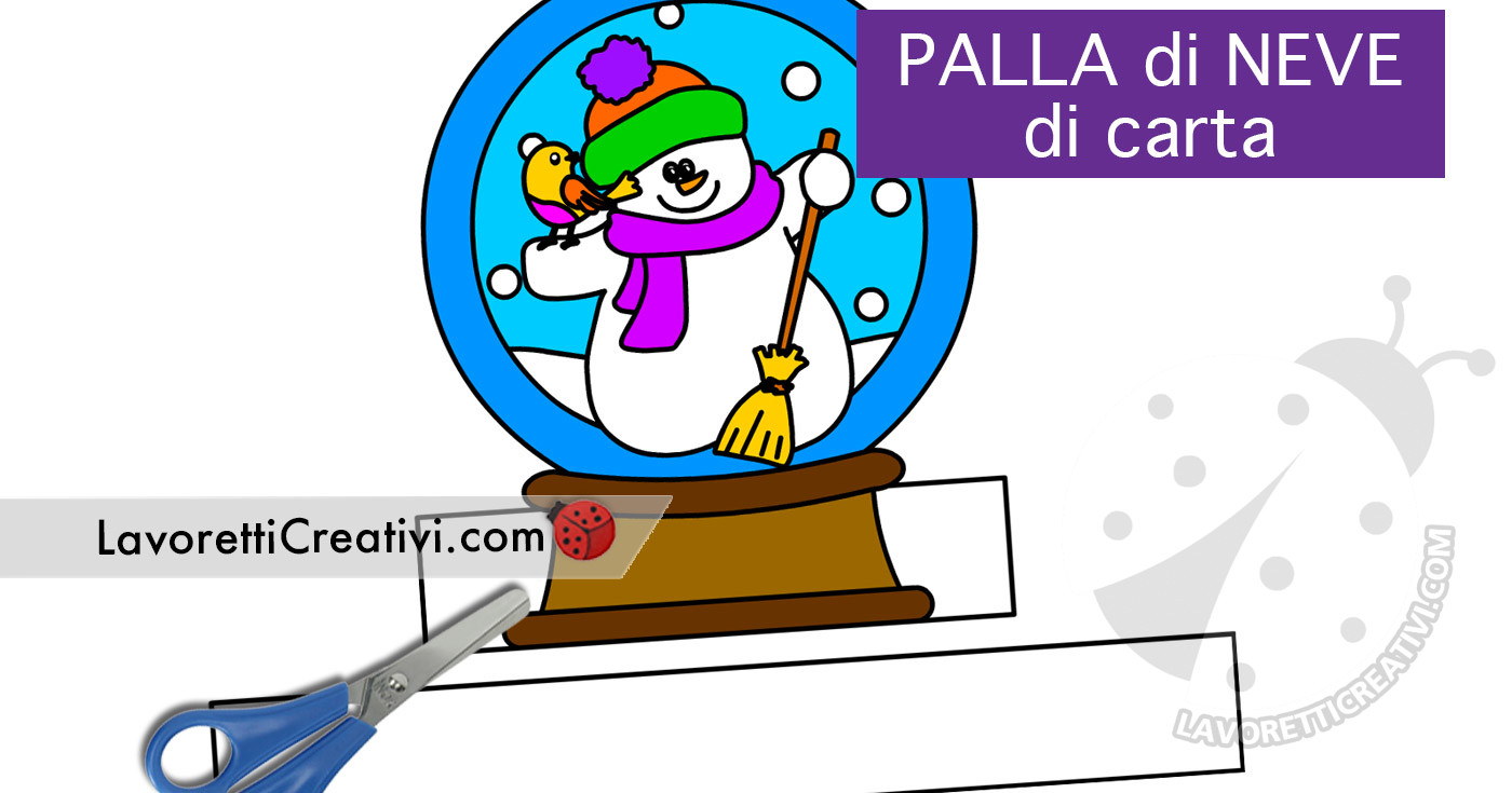 palla di neve da ritagliare