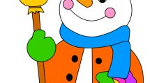 pupazzo neve scopa2