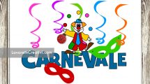 scritta carnevale
