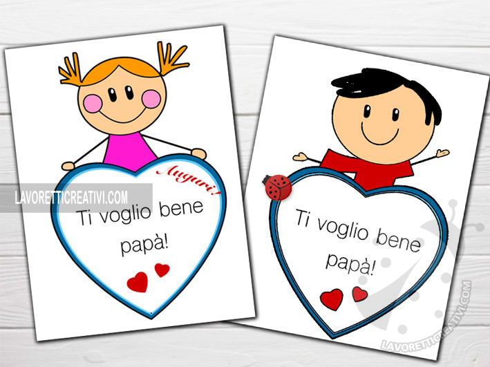 Biglietti per la Festa del Papà da stampare