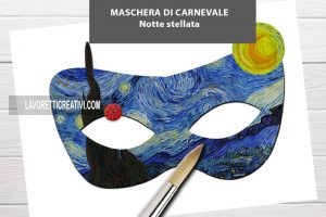 maschera carnevale notte stellata