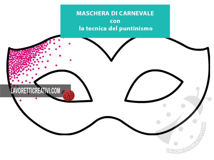 maschera di carnevale con puntini