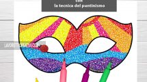 maschera carnevale puntinismo1