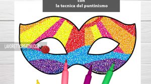 maschera carnevale puntinismo1