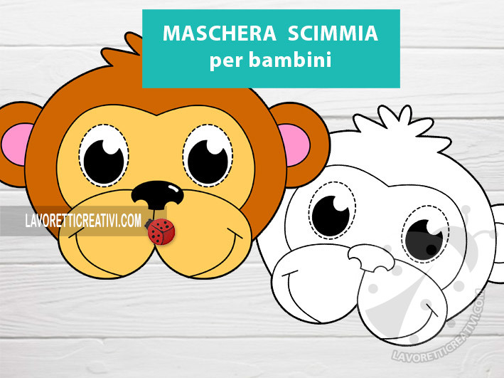 maschera carnevale scimmia