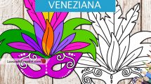 maschera veneziana piume