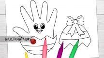 pulcino pasqua mano