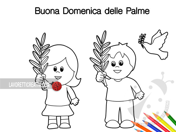 Colomba Domenica Delle Palme Da Colorare Disegni sulla Domenica delle Palme - Lavoretti Creativi