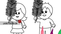 disegni domenica palme