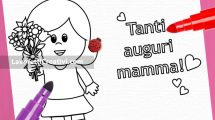 bambina mazzo fiori