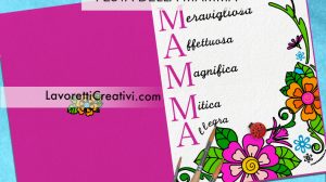 biglietto acrostico mamma