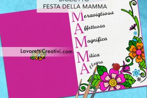 biglietto acrostico mamma